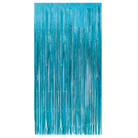Unique Fringe Door Curtain Baby Blue 1x2M