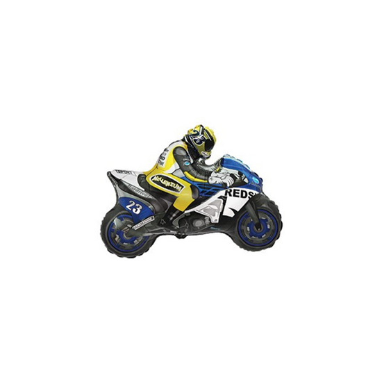 Blue Motorbike 14" Mini Shape Foil Balloon