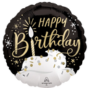 Anagram Satin Birthday Wishes 18" Foil Balloon