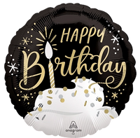 Anagram Satin Birthday Wishes 18" Foil Balloon