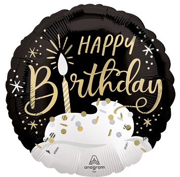 Anagram Satin Birthday Wishes 18" Foil Balloon