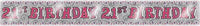 Set of 12 21st birthday banners by Giftzone, colorful paper banners with festive "Happy 21st Birthday" designs for celebration.