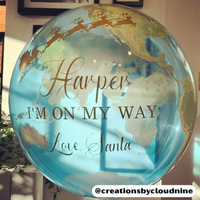 Bubble Balloon 22" Planet Earth