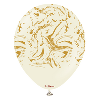 Kalisan Nebula White Sand/Gold 12" Latex 25pk