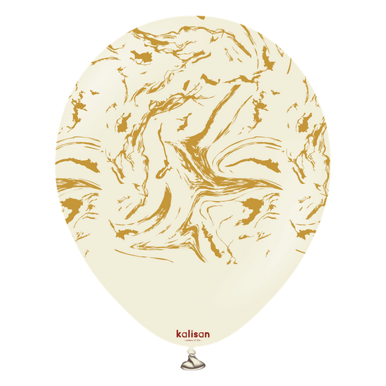 Kalisan Nebula White Sand/Gold 12" Latex 25pk