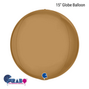 Grabo Platinum Champagne Gold 15" Globe Balloon