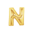 Oaktree Foil Balloon Gold 7" Letter N