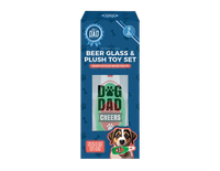 Gem Imports Beer Glass & Dog Toy Dad 568ml