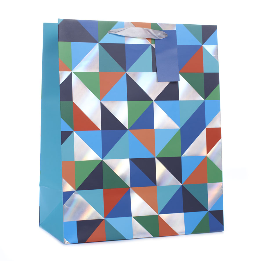 Tiger Feet Gift Bag Geo Print Extra Large 6pk