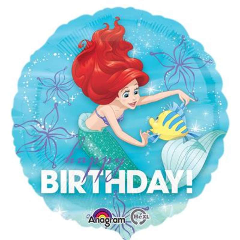 Anagram Disney Ariel Dream Big 18" Foil Balloon