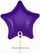 Oaktree 5 Pack Foil Balloon Purple Star 9