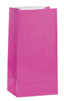 Unique 12 Pack Sweet Bags Paper Hot Pink