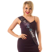 Alandra Sash It's My Birthday Black