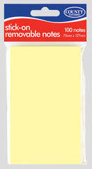 Set of 12 County Stationery rectangle sticky notes in various colors for note-taking and organization.