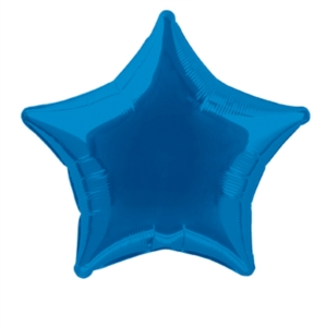 Unique Foil Balloon Royal Blue Star 20