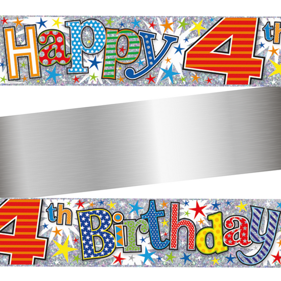 Simon Elvin Banner Age 4 Colourful 9ft