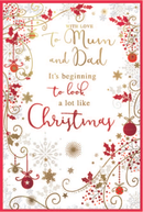 Simon Elvin 6 Pack Cards C75 Christmas Mum & Dad
