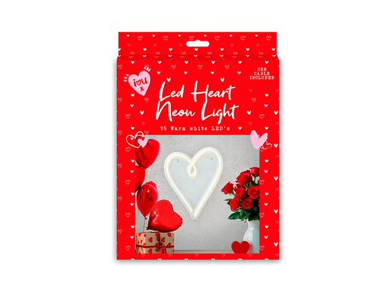 Gem Imports Neon Light Heart 30x25cm