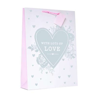 Gift Bag Lots Of Love Heart Medium Portrait 6pk