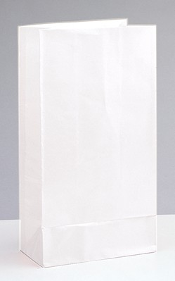 Unique 12 Pack Sweet Bags Paper White