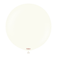 Kalisan 2 Pack Latex Balloons Retro White 24"