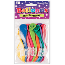 Age 18 Latex Balloons 9" 10pk