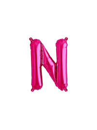 Northstar Foil Balloon Magenta 16" Letter N