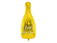 PartyDeco New Year Champagne 32" Foil Balloon
