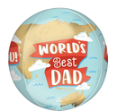 Anagram Foil Balloon Orbz World's Best Dad 16
