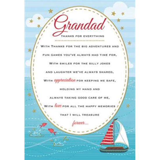 Regal 6 Pack Cards C75 Everyday Birthday Grandad