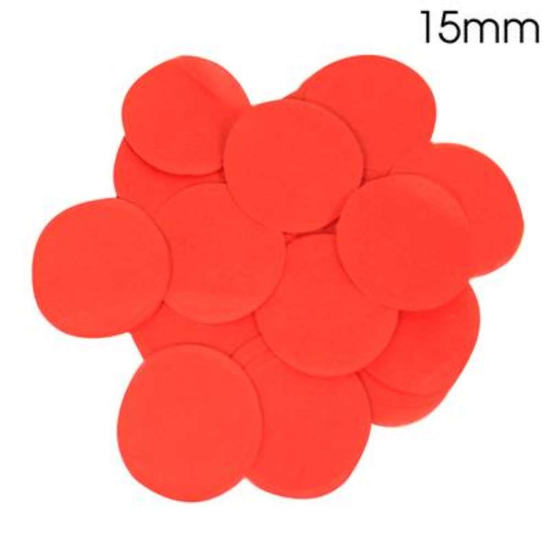 Confetti Round Bio-Degradable 15mm 14g Red