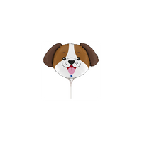 Dog Animal Head 14" Mini Shape Foil Balloon