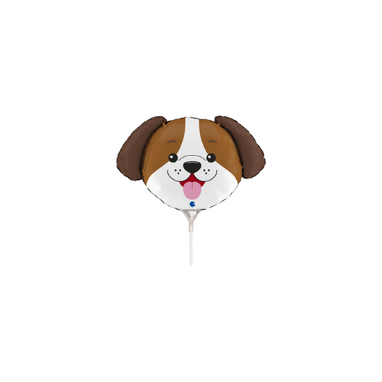 Dog Animal Head 14" Mini Shape Foil Balloon