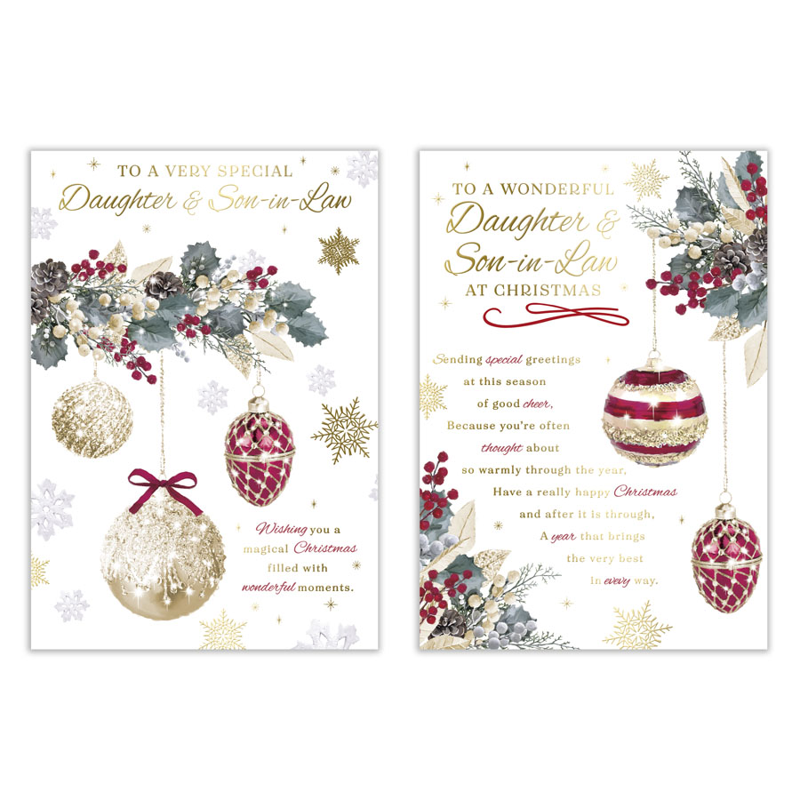 Poppyhill C50 Christmas Daughter & Son-In-Law 12pk