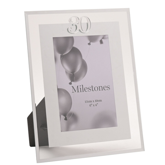 Milestones Frame Silver Age 30 4x6