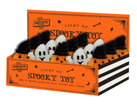 Squishy Light Up Toy Pumpkin/Ghost 12pk
