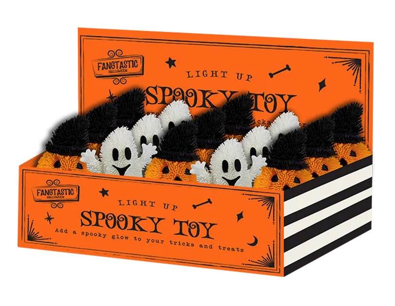 Squishy Light Up Toy Pumpkin/Ghost 12pk