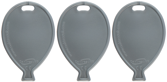 Oaktree 50 Pack Balloon Shaped Weight Silver