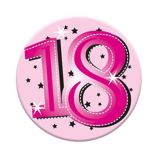 Small Badges Age 18 Female 6pk