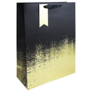 Black & Gold Distressed Extra Large Gift Bag 6pk