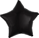 Anagram Foil Balloon Opaque Black Star 18"