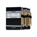 Pocket Notebook W/Pencil 6pk