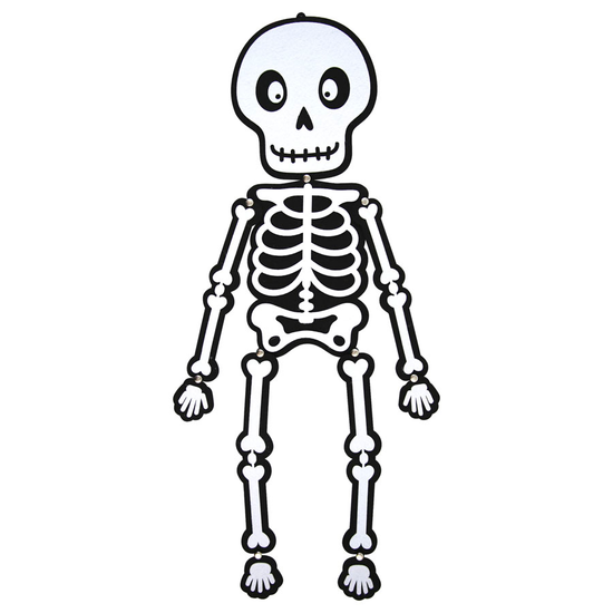 Felt Decoration Skeleton 20x60cm