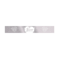 Creative Party Banner Silver 25th Anniversary 9ft