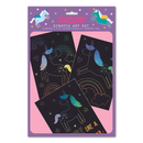 Eurowrap Scratch Art 3pc Unicorn
