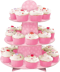 Baby Shower Pink Cupcake Stand