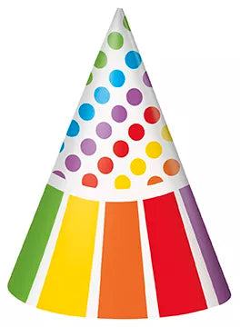 Unique Party Hats Rainbow Birthday
