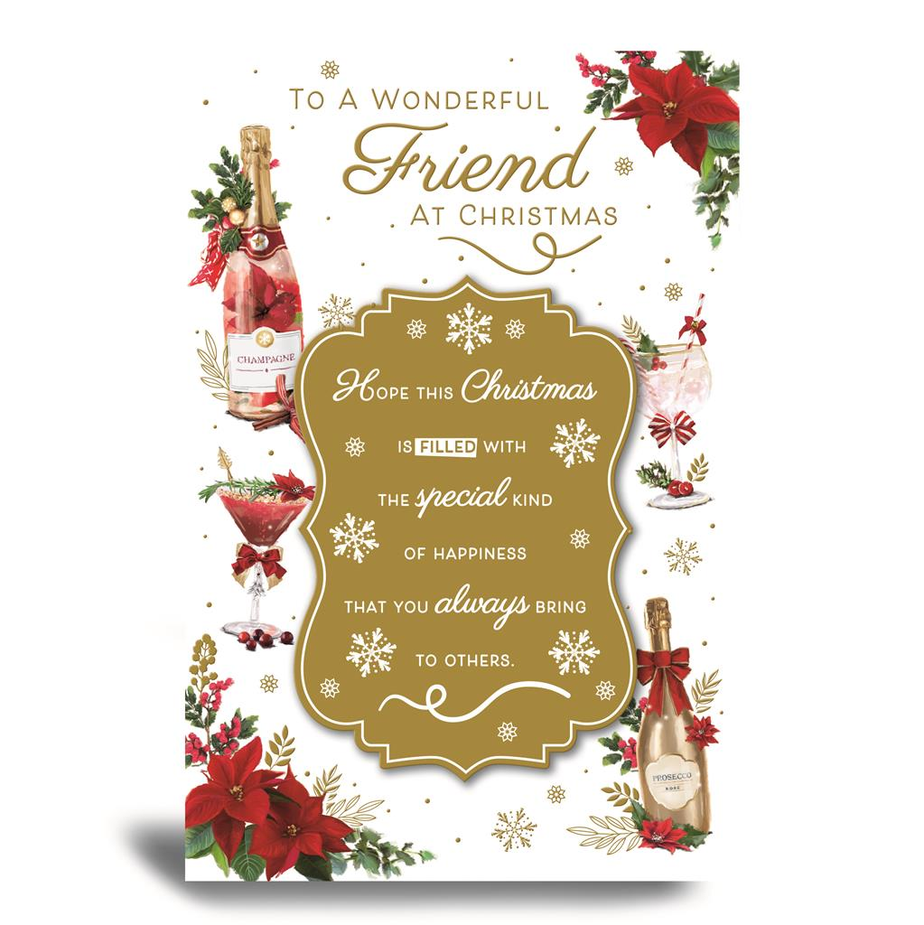 Prelude 6 Pack Cards C75 Christmas Friend Cocktail