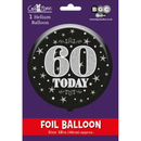 Foil Balloon 18" Round Holographic Age 60