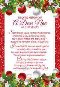 Xpress Yourself 6 Pack Memorial Cards Nan